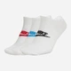 Набор носков коротких хлопковых женских Nike U Nk Nsw Everyday Essential Ns SK0111-911 34-38 3 пары Белый/Мультиколор (193153923187) - изображение 1