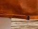 Шкіряна сумка-чохол для ноутбука (+ ремінь) 14" Apple / Asus / Dell / Lenovo / HP / Honor / Acer / Huawei / Xiaomi - (LC-07) - Коньячний - зображення 6