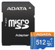Карта памяти ADATA Premier MicroSDXC UHS-I 512GB (AUSDX512GUICL10A1-RA1) - изображение 2