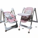 Стульчик для кормления качель 2в1 BAMBI M 5897 Pink Розовый для детей от рождения - изображение 2