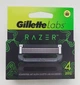 Сменные картриджи для бритья (лезвия кассеты) мужские Gillette Labs RAZER кассеты 4 шт - изображение 2