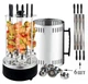 Электрошашлычница для дома Domotec BBQ на 6 шампуров шашлык 1000W Черная/Black 220V - изображение 2