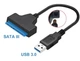 Кабель адаптер переходник USB to SATA с дополнительным питаниемдля 12в для 2,5 / 3,5" HDD / SSD дисков (внешний карман) - изображение 1