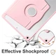 Чехол книжка Wiwio для Apple New iPad 5 (9.7" экран) поворотный на 360 градусов, Pink - изображение 5