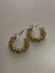 Серьги-кольца гвоздики Honey Fashion Accessories золотистый (12-109) - изображение 4
