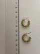 Серьги-кольца гвоздики Honey Fashion Accessories золотистый (12-109) - изображение 5