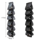 Органайзер для обуви, одежды, подвесная сумка UTM Shoe organizer 12 отделов Черный - изображение 5