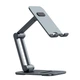 Підставка для телефону та планшета Baseus (LUSZ000013) Desktop Biaxial Foldable Metal Grey - зображення 4