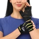 Перчатки для фитнеса и тренировок HARD TOUCH FG-006 XL Черный/Желтый - изображение 10