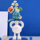 3D конструктор LOZ 1671 набор строительных блоков ромашка роза лист гортензии 680 деталей пластиковый - изображение 4