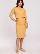 Sukienka tunika damska BeWear B221 L Żółta (5903887655026) - obraz 1