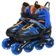 Роликовые коньки раздвижные Fei Bao 1789 размер 39-42 Black-Blue-Orange - изображение 2