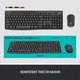 Комплект клавіатура+миша Logitech MK295 US/UKR Graphite (920-009800) чорний - изображение 3