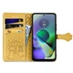 Чохол Embossed Cat and Dog Motorola Moto G54 / G54 Power книжка шкіра PU з візитницею жовтий - зображення 2