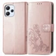 Чехол Clover для Xiaomi Redmi 12 книжка кожа PU с визитницей розовое золото - изображение 4