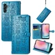 Чехол Embossed Cat and Dog для Samsung Galaxy A24 / A245 книжка кожа PU с визитницей голубой - изображение 1