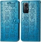 Чехол Embossed Cat and Dog для Xiaomi Redmi Note 12S книжка кожа PU с визитницей голубой - изображение 5