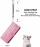 Чохол Embossed Cat and Dog для Xiaomi Redmi 12C книжка шкіра PU з візитницею рожевий - зображення 5