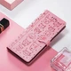 Чехол Embossed Cat and Dog для Xiaomi Redmi Note 12S книжка кожа PU с визитницей розовый - изображение 6