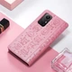 Чехол Embossed Cat and Dog для Xiaomi Redmi Note 12S книжка кожа PU с визитницей розовый - изображение 7
