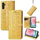 Чехол Embossed Cat and Dog для Samsung Galaxy A24 / A245 книжка кожа PU с визитницей желтый - изображение 1
