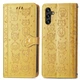 Чехол Embossed Cat and Dog для Samsung Galaxy A24 / A245 книжка кожа PU с визитницей желтый - изображение 4