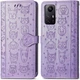 Чохол Embossed Cat and Dog для Xiaomi Redmi Note 12S книжка шкіра PU з візитницею фіолетовий - зображення 5