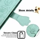 Чохол Embossed Cat and Dog для Xiaomi Redmi 12C книжка шкіра PU з візитницею м'ятний - зображення 6