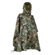 Пончо тактическое Mil-Tec One size Мультикам Обломочный Плащ-палатка RipStop PONCHO PE R/S 780GR. WOODLAND (10630020) - изображение 1