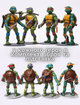 Черепашки Ниндзя Ninja Turtles TMNT игровой набор фигурки игрушки 4 шт 16 см - изображение 3