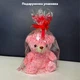 Мягкий плюшевый мишка со светодиодной LED подсветкой Мягкая игрушка Magic Bear подарок светящийся медведь 23 см Розовый - изображение 9