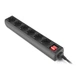 Мережевий фільтр живлення REAL-EL RS-6 Protect M 3m, black (EL122300034) - изображение 4