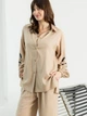 Сорочка оверсайз жіноча Seventeen 2154.5747 XXL-3XL Бежева (Sev2000000189451) - зображення 1