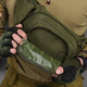 Нагрудна сумка-слінг Cordura 1000D з ПВХ просоченням олива розмір 23,5х6х12 см - зображення 4