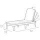 Шезлонг Keter Jaipur Sun lounger графіт 235162 - изображение 10