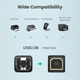 Кабель UGREEN US135 USB 2.0 AM to BM Print Cable 1m (Black) (UGR-20846) - изображение 4