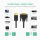 Кабель UGREEN HD106 HDMI до DVI Cable 1m (Black)(UGR-30116) - зображення 5