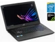 Игровой ноутбук Б-класс Asus ROG Strix GL703VD / 17.3" (1920x1080) IPS / Intel Core i7-7700HQ (4 (8) ядра по 2.8 - 3.8 GHz) / 16 GB DDR4 / 256 GB SSD / nVidia GeForce GTX 1050, 4 GB GDDR5, 128-bit / WebCam б/у - изображение 1