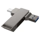 Подвійна флешка Hoco UD15 Clever 128 GB USB 3.2 + Type-C - зображення 4