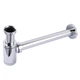 Сифон для умывальника GLOBUS LUX GS-32-105-00 колбовый латунь впуск 1 1/4" выпуск горизонтальный хром 000027620 - изображение 4