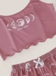 Пижама женская (топ+шорты) "Moon Child" Size M - изображение 2