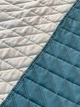 Покривало стьобане ArCloud. Romb Indian Teal+Grey Морська хвиля/Сірий 200*220 - зображення 3