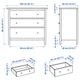 Комод HEMNES Ikea (Ікея) Колір Сірий, 304.608.11 - зображення 4