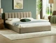 Ліжко полуторне MONTREAL VELVET 140X200 Бежевий BLUVEL 28 MONTREALV140BE Signal - зображення 1