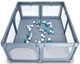 Манеж BabyGo Playpark з 48 кульками Сірий (7701) (4260332055802) - зображення 2