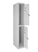 Шкаф металлический для одежды двухуровневый LEVMETAL ШОМ 2/30/1 (180х30х50) - изображение 1