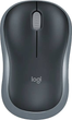 Mysz Logitech Logilink M185 cordless Notebook Mouse USB Black-Grey (5099206207282) - obraz 1