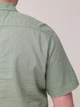 Рубашка мужская зеленая льняная короткий рукав 2403-2 3XL - изображение 8