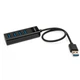 Концентратор Vinga USB3.0 to 4*USB3.0 HUB (VHA3A4) (194329) - зображення 2