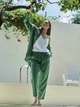 Лляні брюки зелені XS - linen island (133463) - зображення 2